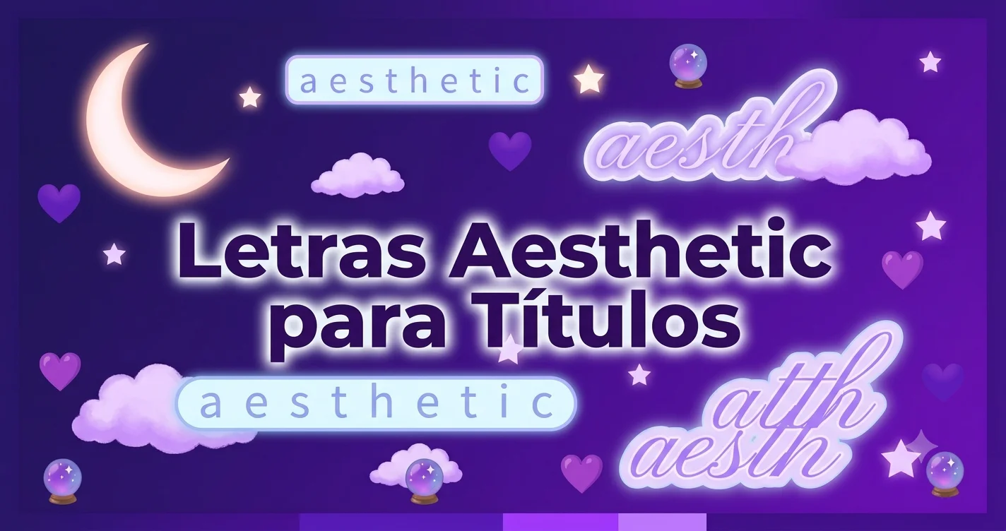 Letras aesthetic para títulos — generador gratis de fuentes aesthetic Unicode