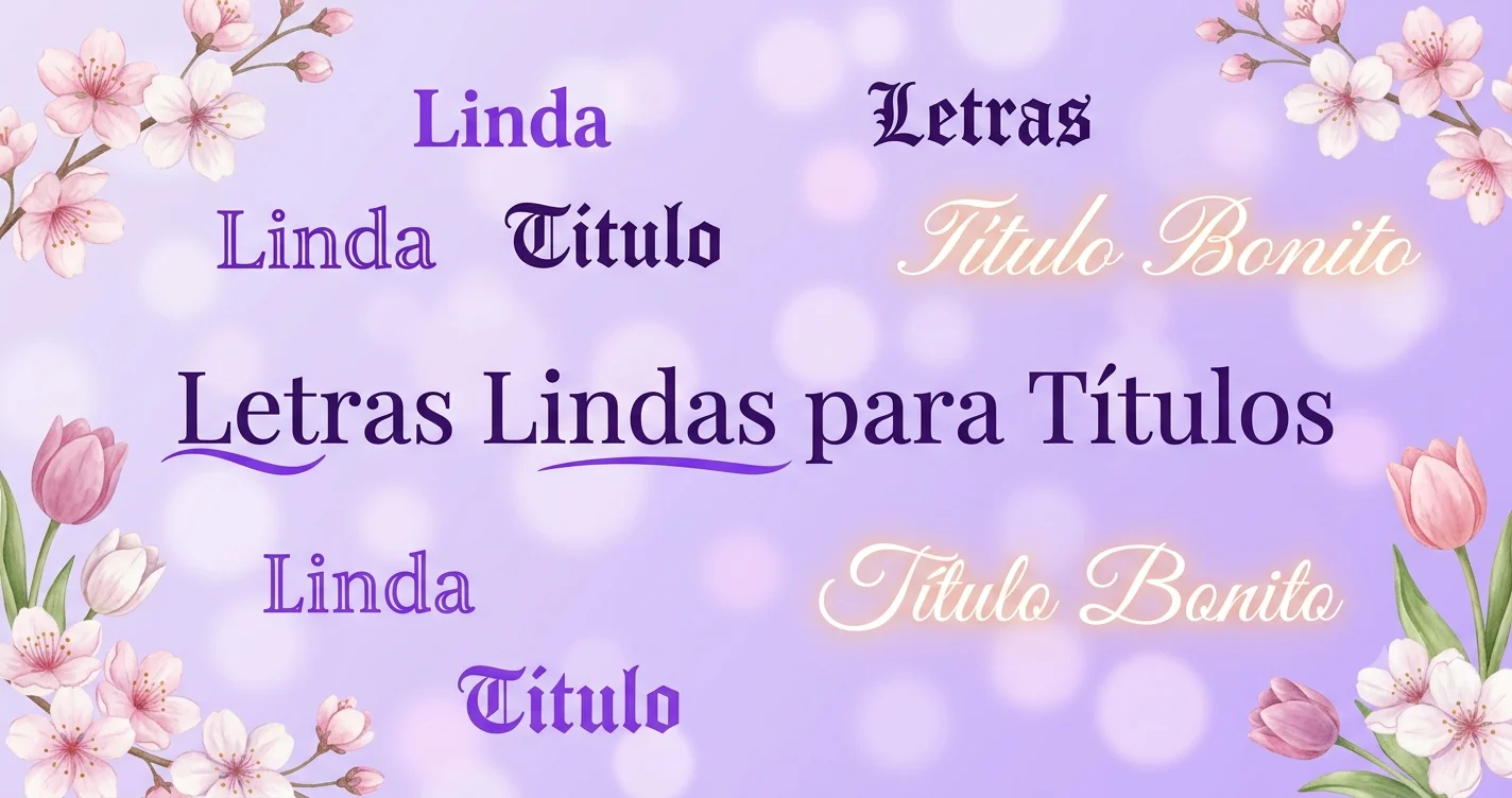 Letras lindas para títulos — generador gratis de fuentes hermosas Unicode